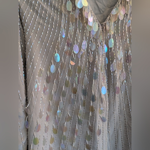Vintage Silver Beaded Jacket - Picture 2 of 12